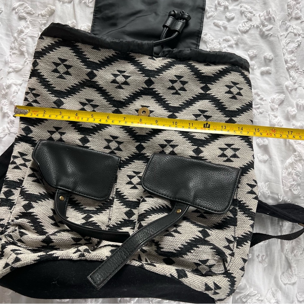 Mossimo Aztec Print Canvas Snap Drawstring Travel… - image 7